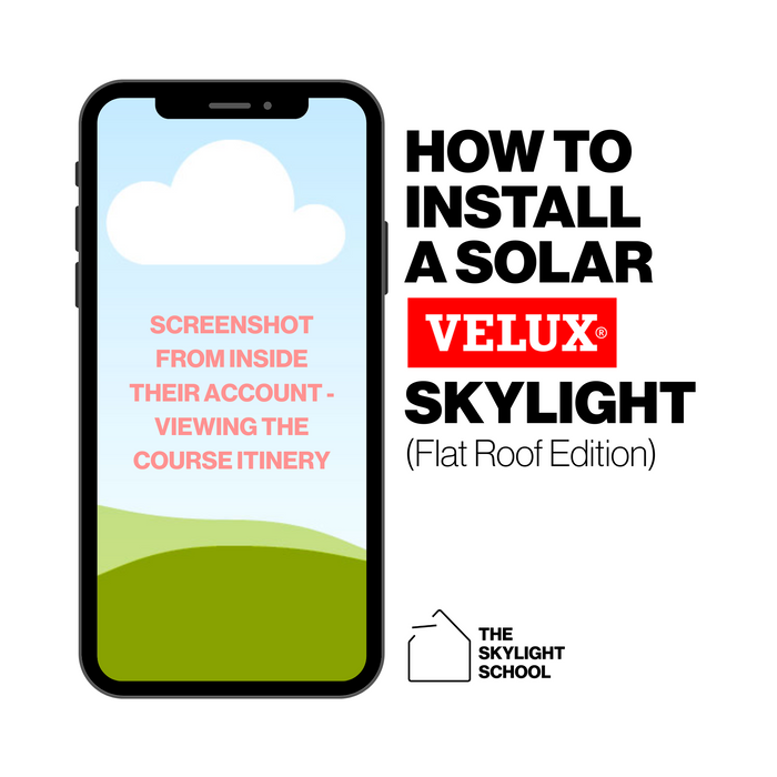 TEST 3 - how to install a solar skylight on a flat roof