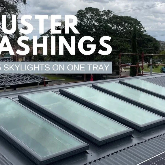 Installing a bank of Velux skylights | Velux Cluster Base Flashing