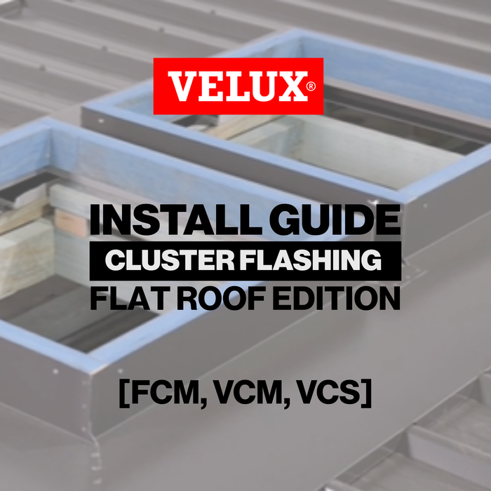 Install Guide - Cluster Flashing on flat roof (FCM,VCM,VCS)