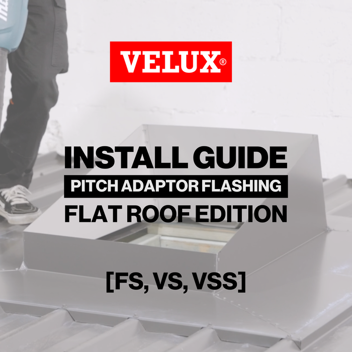 Install Guide - Pitch adaptor Flashing on flat roof (FS, VS, VSS)