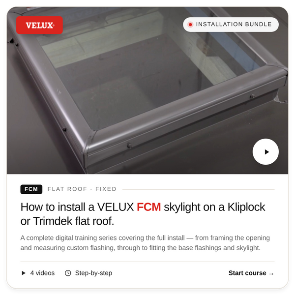 Installation Bundle: VELUX FCM Flat Roof