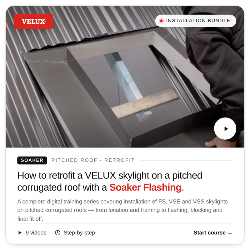 Installation Bundle: VELUX Pitched Roof Soaker