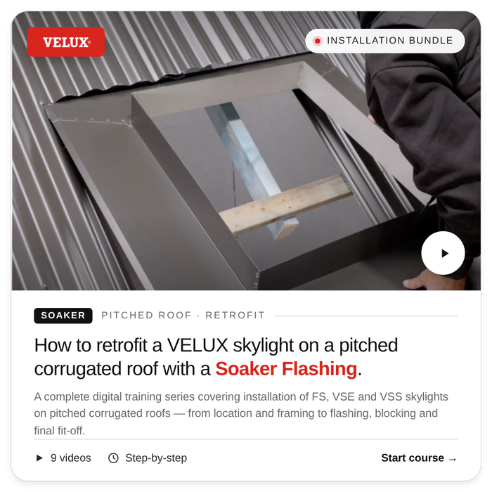 Installation Bundle: VELUX Pitched Roof Soaker