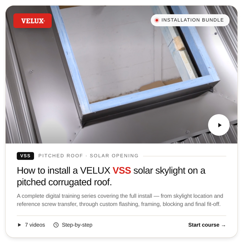Installation Bundle: VELUX VSS Pitched Roof