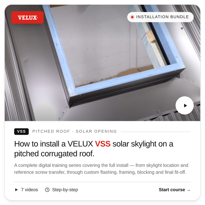 Installation Bundle: VELUX VSS Pitched Roof